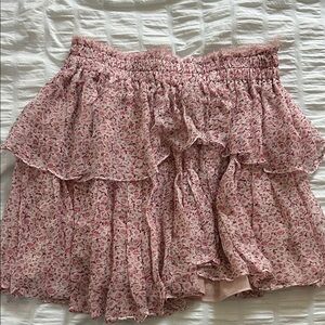 Loveshackfancy ruffle mini skirt SAMPLE